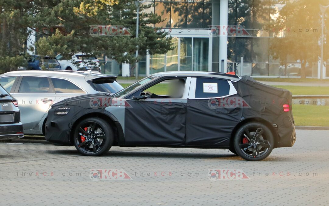 Genesis GV60 Magma Spied in Europe with Production Body