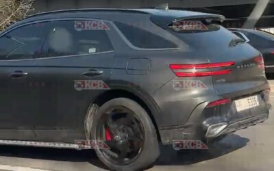 Genesis GV70 with Orange Calipers Could be GV70 Magma