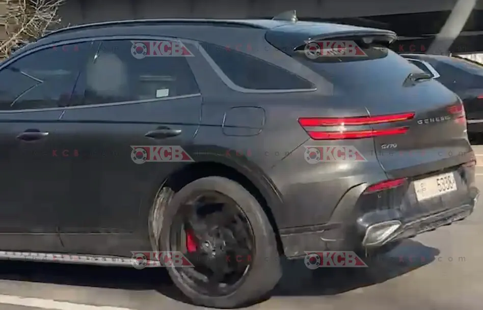 Genesis GV70 with Orange Calipers Could be GV70 Magma - Korean Car