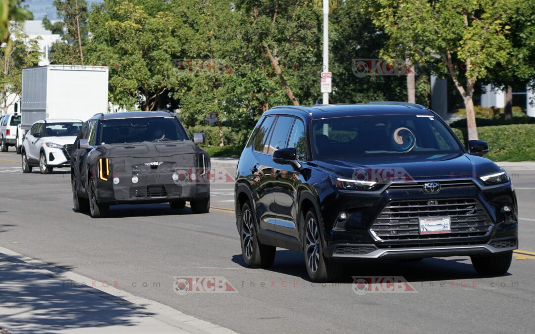 KIA Telluride Hybrid Spied Benchmarking Toyota Grand Highlander