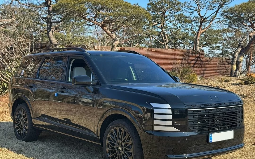 Hyundai’s All-New Palisade in Full Black Ink Spotted in Korea