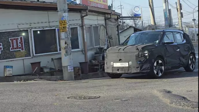kia ev2 p2 pre production model spied