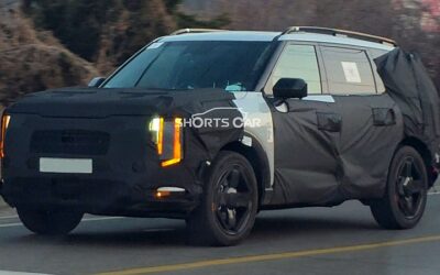 KIA Telluride Spied Showing Headlight Design for the First Time