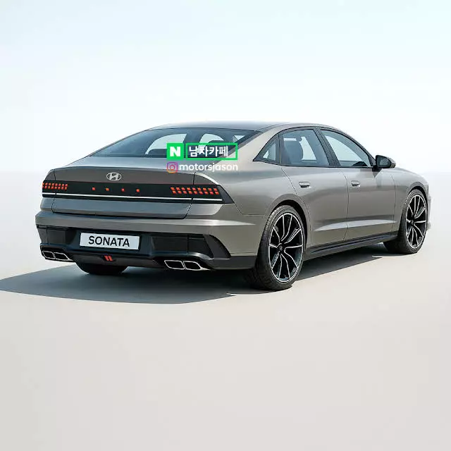 Hyundai Sonata DN9 renderizado 1
