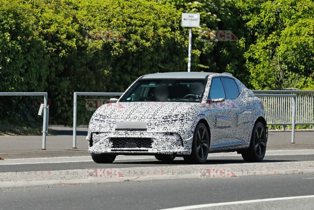 genesis gv60 magma loses camouflage nurburgring