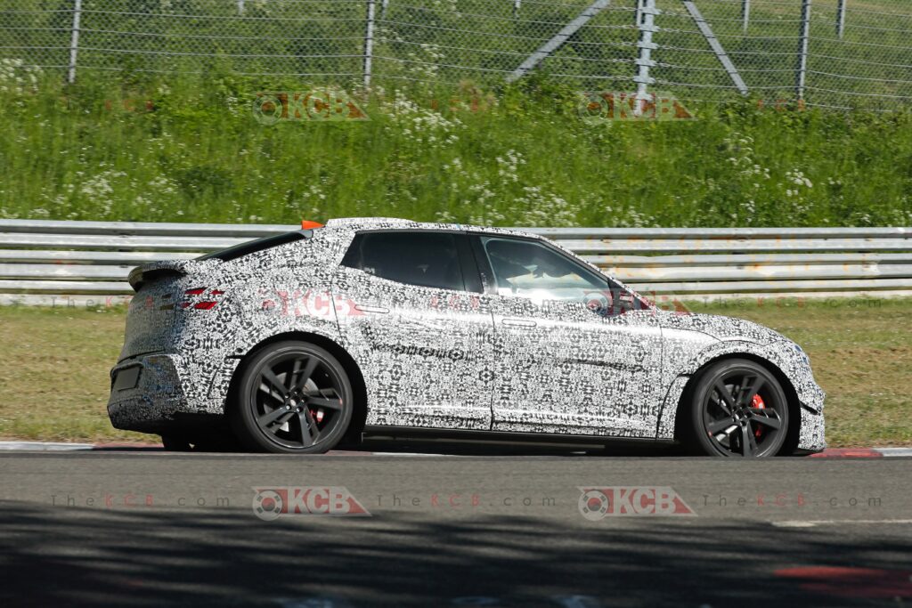 genesis gv60 magma loses camouflage nurburgring 5