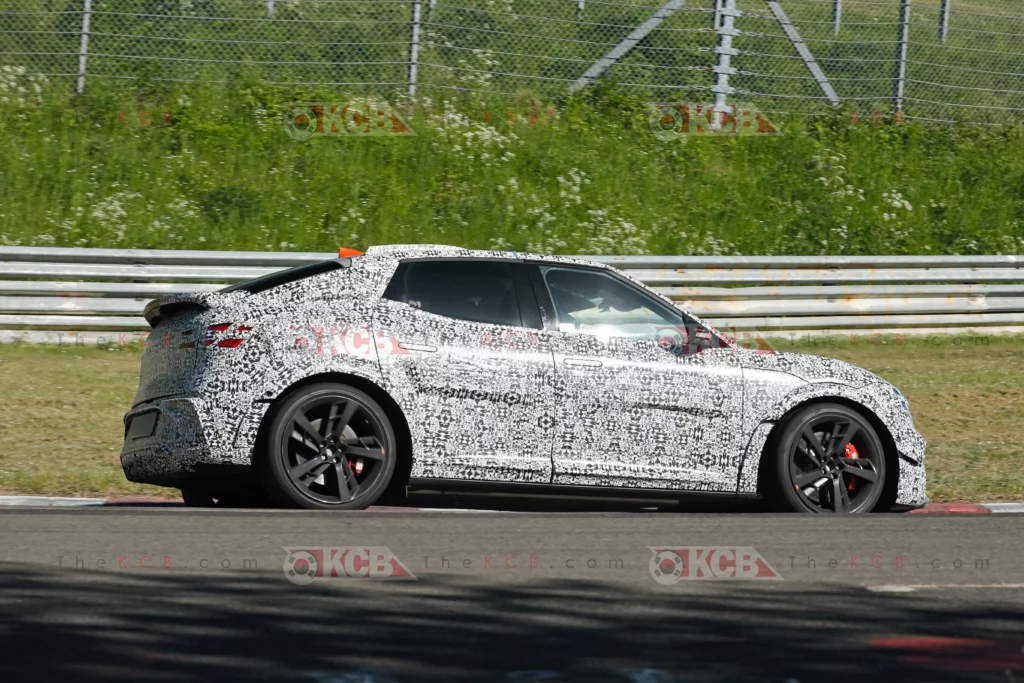 genesis gv60 magma loses camouflage nurburgring 5