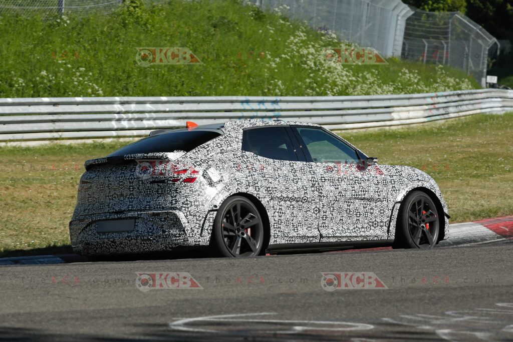 genesis gv60 magma loses camouflage nurburgring