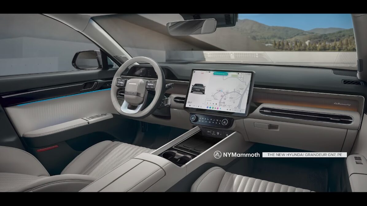 hyundai grandeur facelift pleos rendering