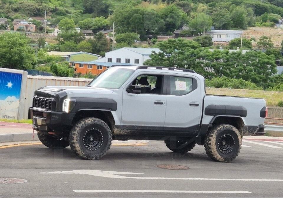 Mysterious High-Riding Kia Tasman Prototype Spotted