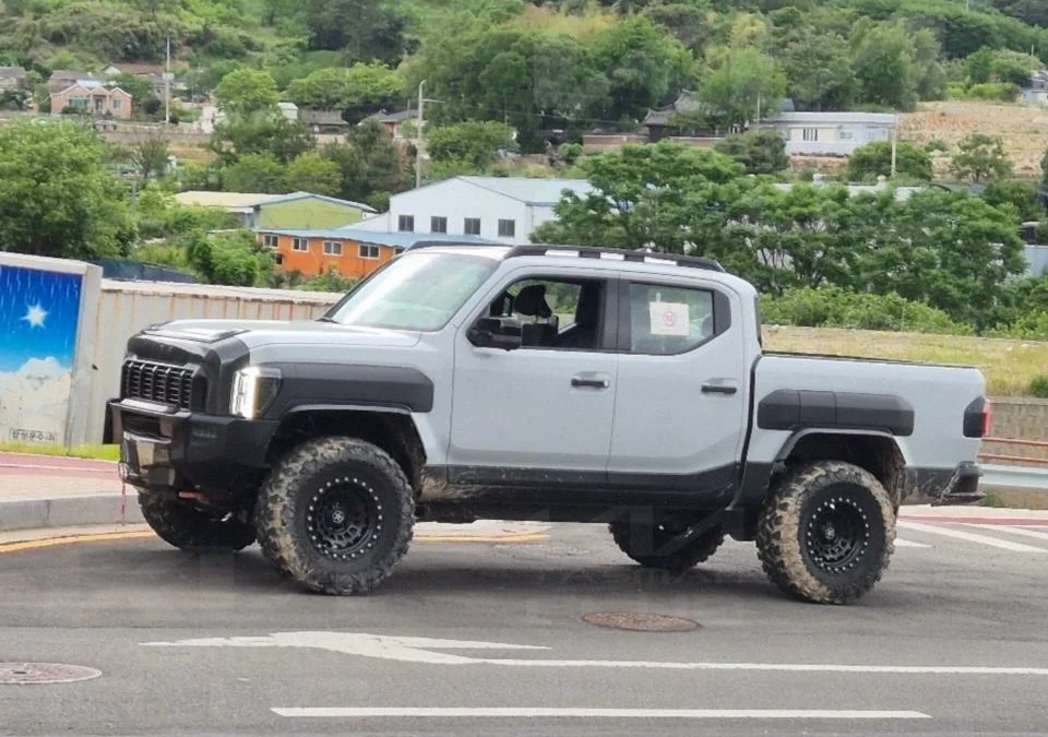 Mysterious High-Riding Kia Tasman Prototype Spotted