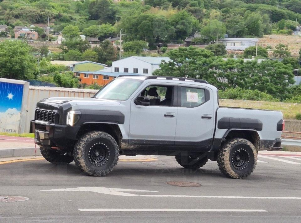 mysterious kia tasman prototype spied