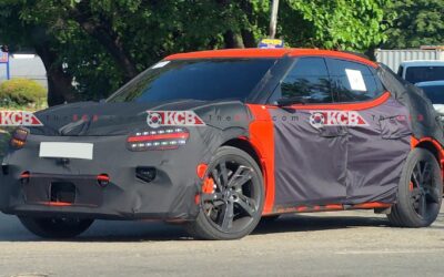 Genesis GV60 Magma P2 Prototype Spotted in Magma Orange