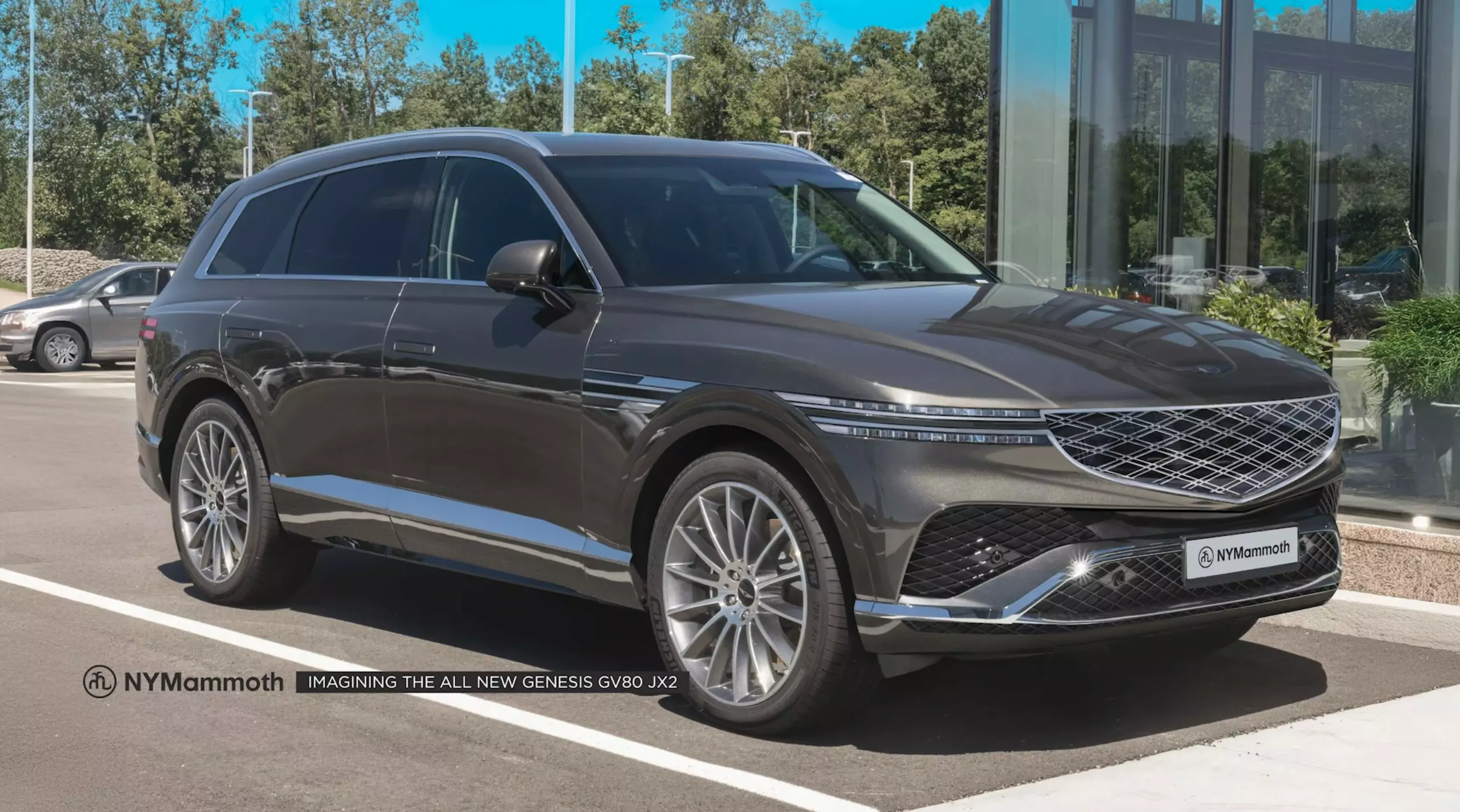 Renderizado de Genesis GV80 JX2 Nymammoth