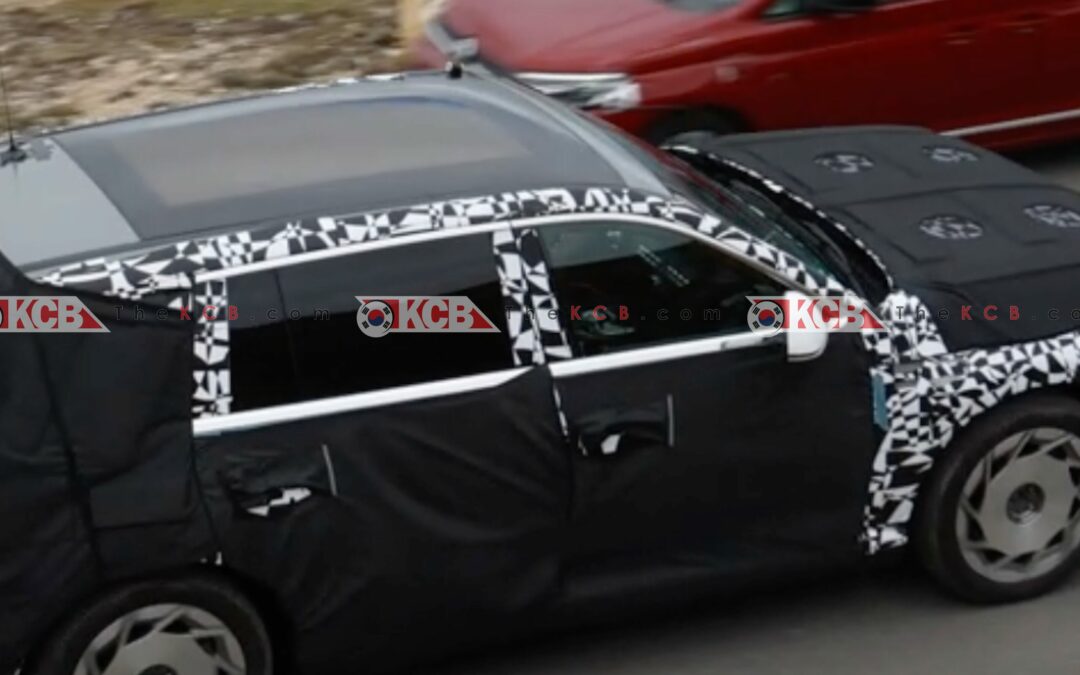 First Look Inside Genesis GV90 Prototype Spotted in the Alps