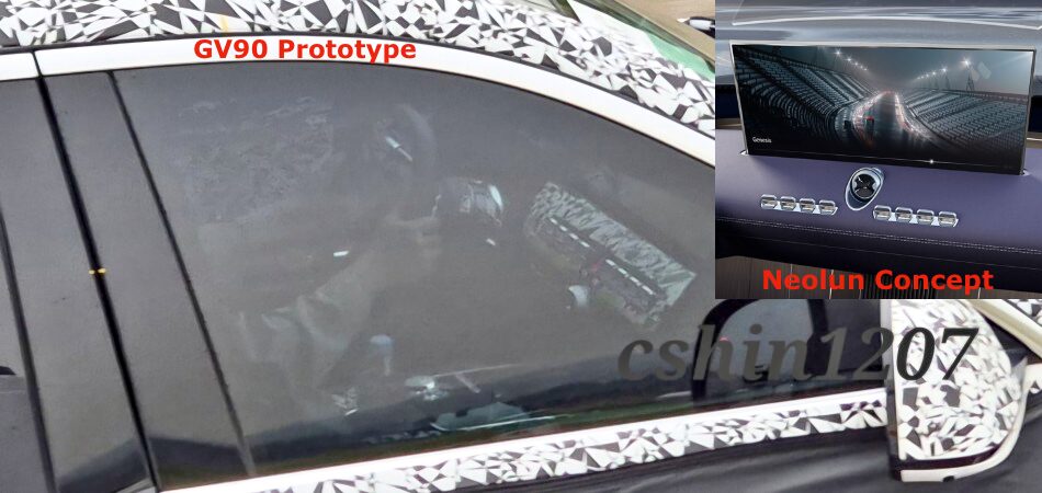 genesis gv90 interior spied chsin1207