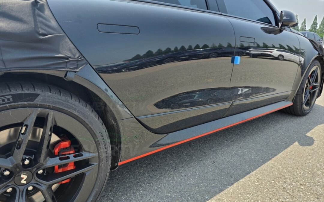 Spy Photos Reveal Wider Fenders and N Side Skirt on Hyundai IONIQ 6 N