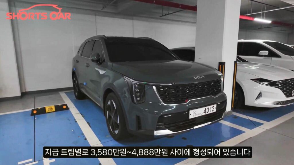 2026 kia sorento spotted in the wild in korea 3