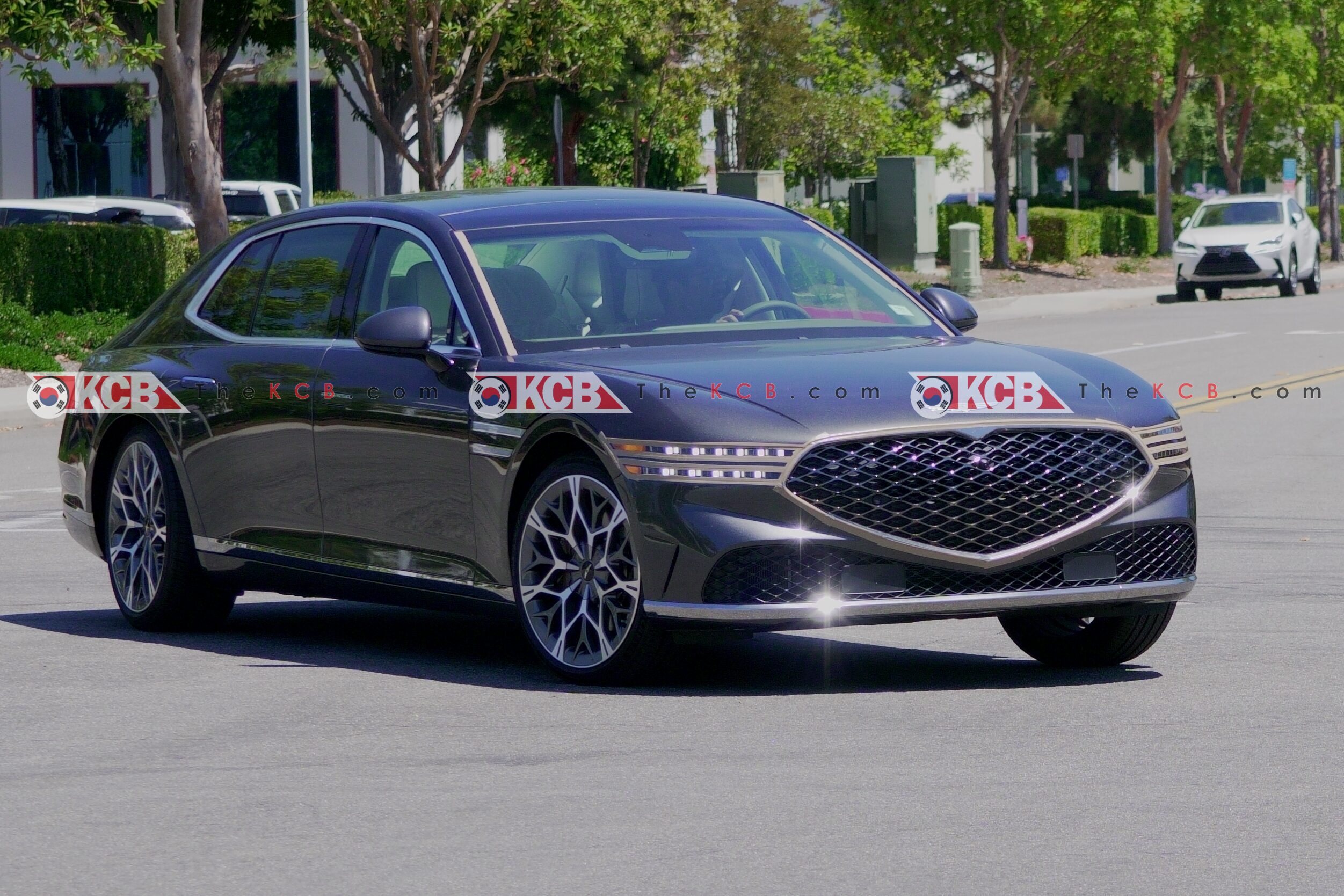 genesis g90 facelift begins testing 11