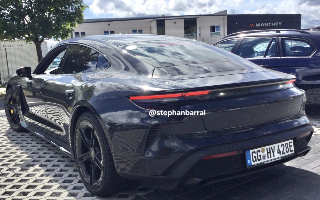 Brand-New Porsche Taycan Turbo S Spotted with Hyundai Testing Plates at Company’s New Nürburgring Facility
