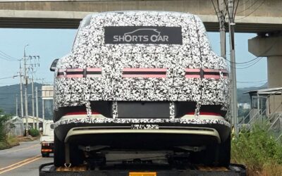 Genesis GV90 Rear Taillight Spotted Without Camouflage