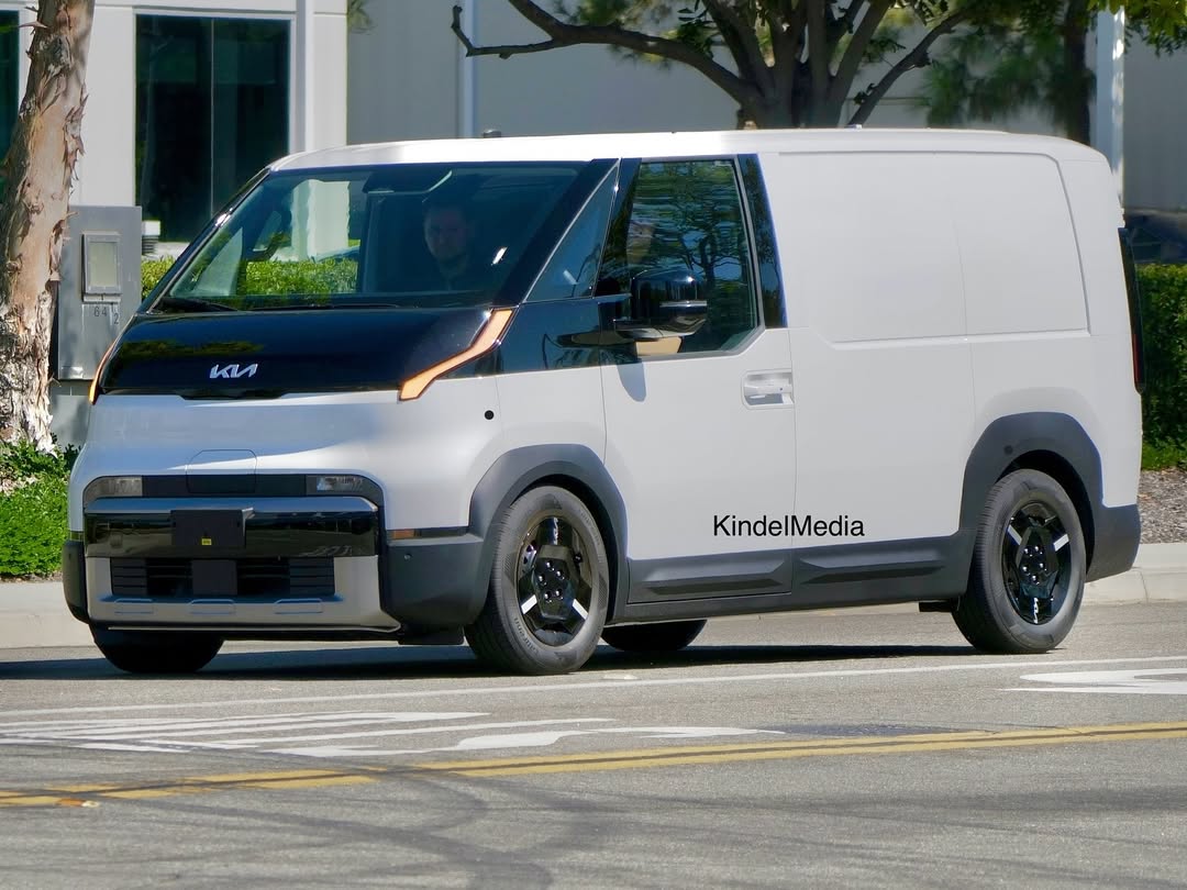 Kia pv5 electric van spied testing in california