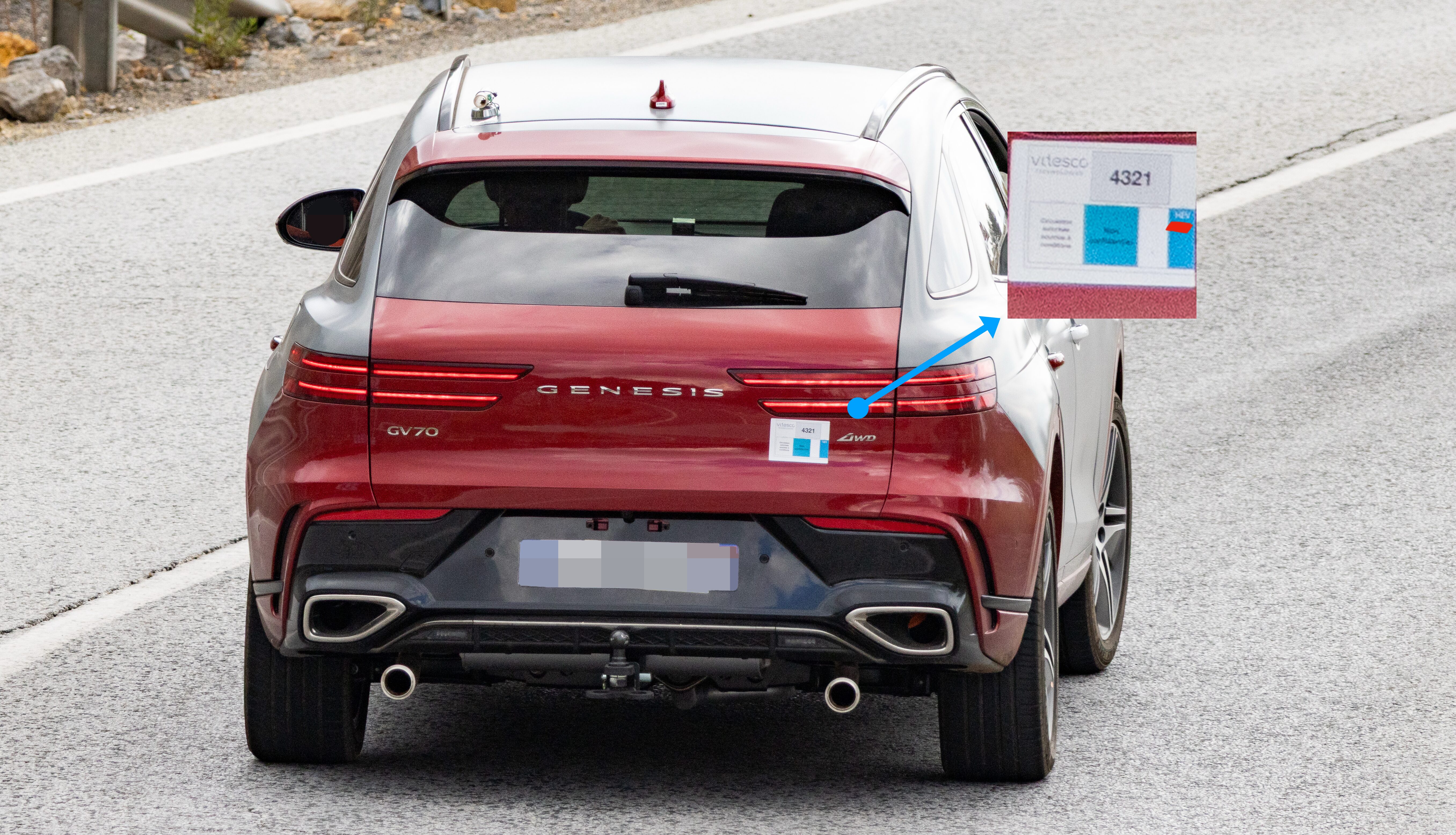 genesis gv70 hev spied 9