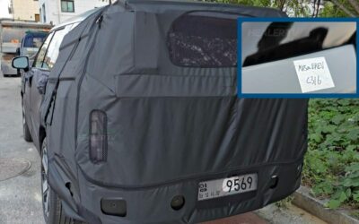 First Spy Photos Capture North American-Spec Hyundai Santa Fe EREV Prototype Testing in Korea