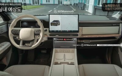Hyundai Santa Fe Facelift Interior Rendering Now With PLEOS