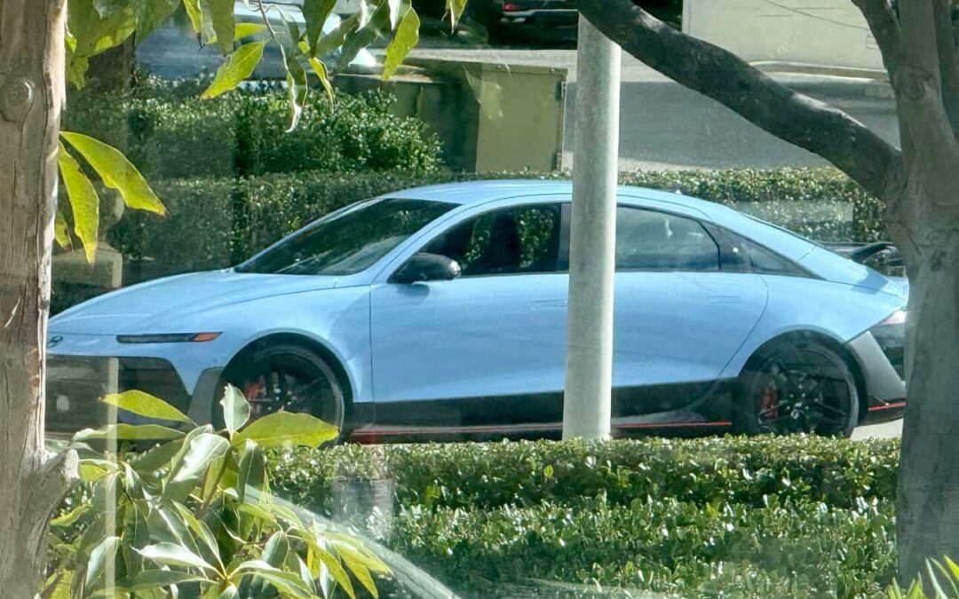 Hyundai IONIQ 6 N Spotted Undisguised in California — U.S. Debut Expected at LA Auto Show
