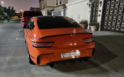 Genesis G80 Magma Spotted in UAE With Facelift and New OLED Interior Display Applied