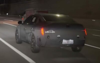 Next-Generation Hyundai Elantra (CN8) Headlights and Taillights Spotted at Night