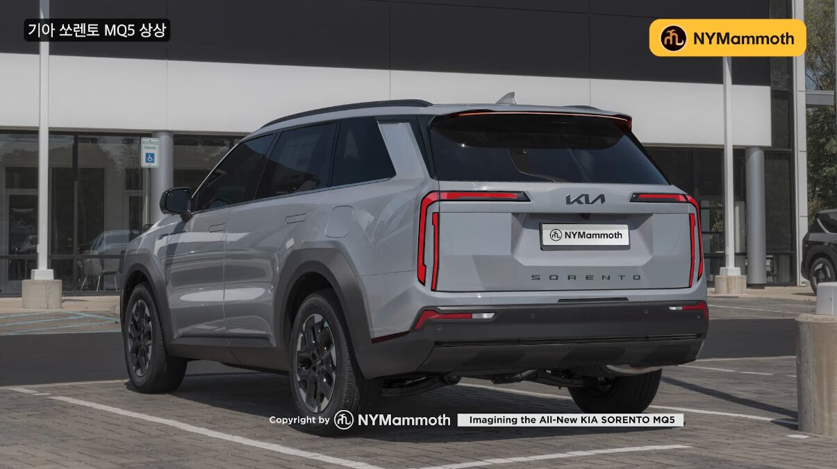 kia sorento mq5 rendering nymammoth