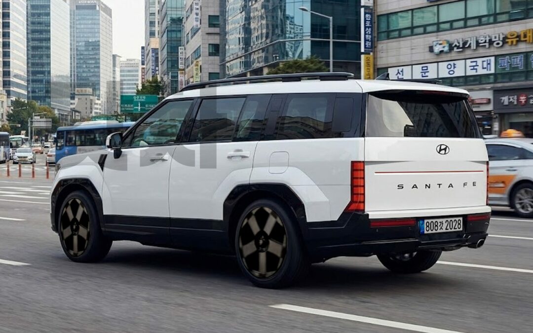 Updated 2027 Santa Fe Facelift Rendering Based on Latest Sightings