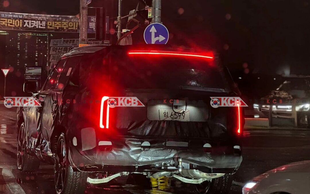 Camouflaged Kia Telluride Prototype Wearing Genesis Test Wheels Sparks New Genesis SUV Speculation