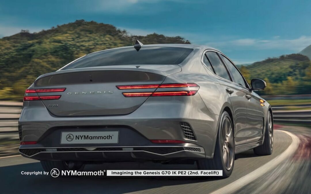 Genesis G70 Second Facelift (PE2) Rear Part Rendered