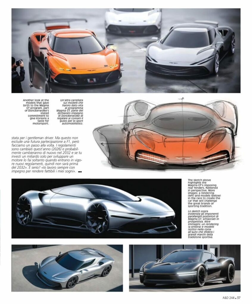 genesis magma gt behind the scenes auto design magazine