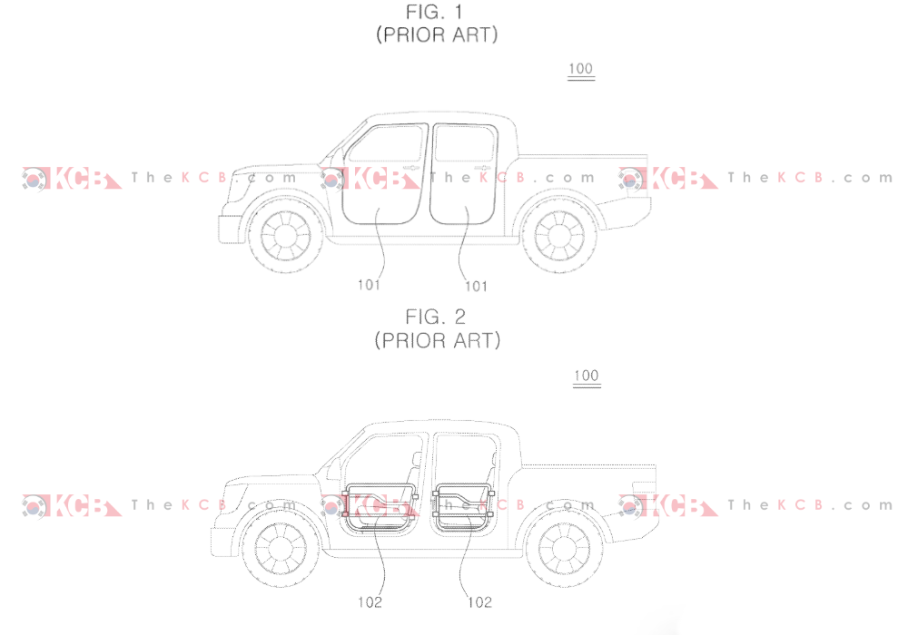 hyundai pickup patent detachable doors