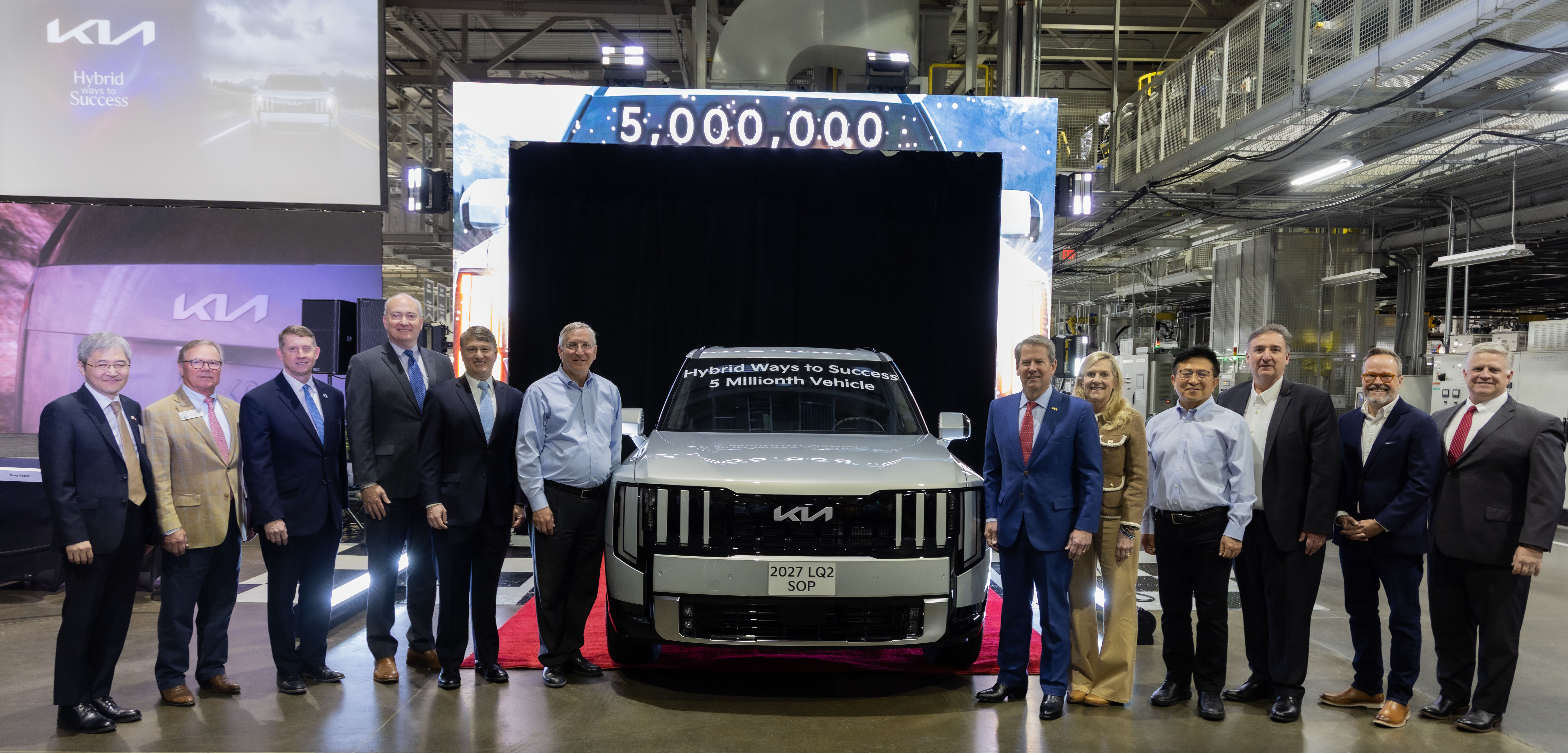 Kia Georgia celebrates trio of major milestones, including Start of Production for 2027 Kia Telluride