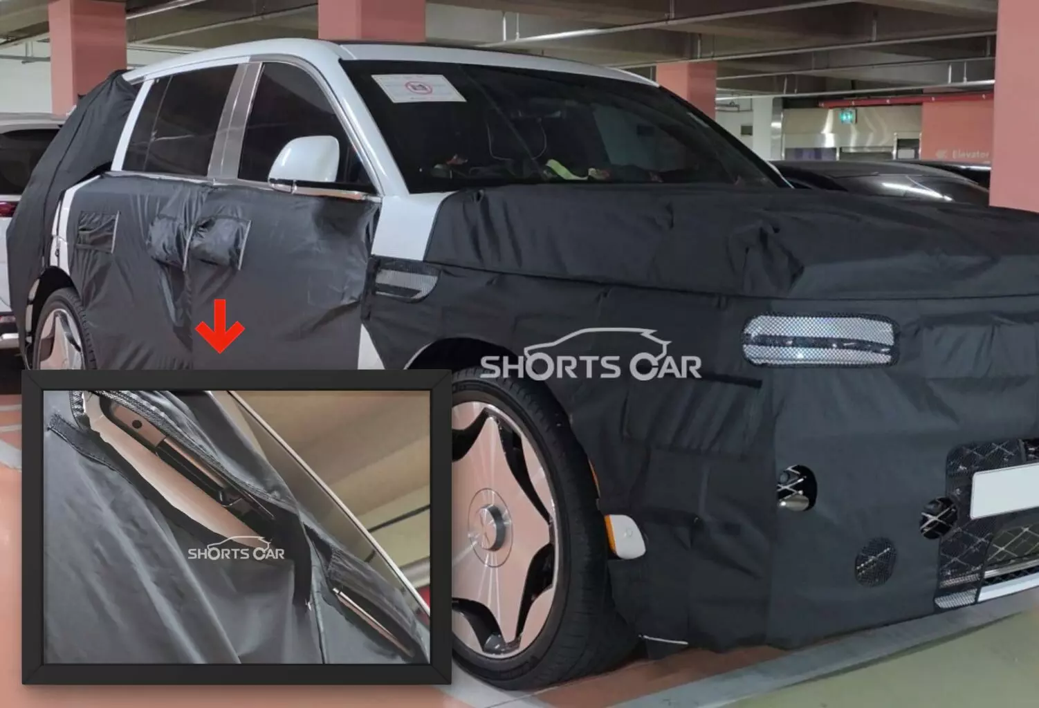 genesis gv90 coach door detail