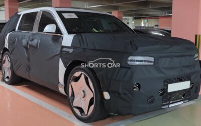 Genesis GV90 Coach Door P1 Prototype Spotted with Many Production Parts Installed, Including 24-inch Wheels