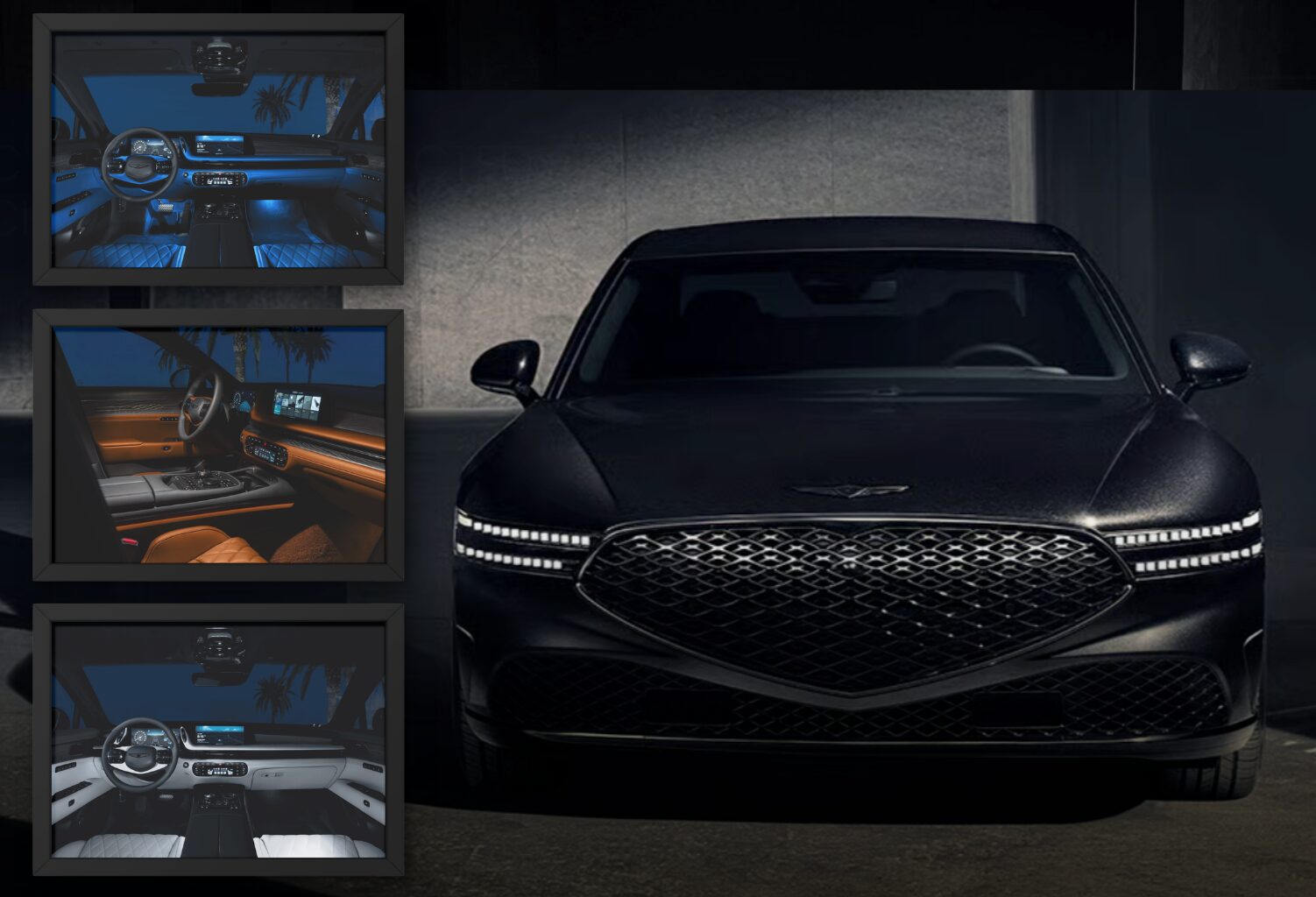 genesis g90 black tailored