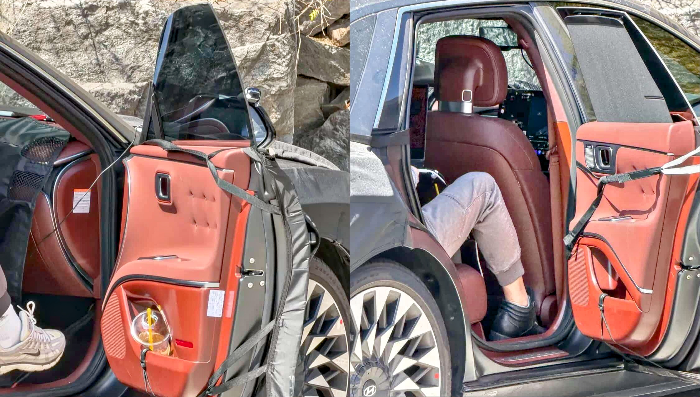 hyundai grandeur facelift interior leaked 3