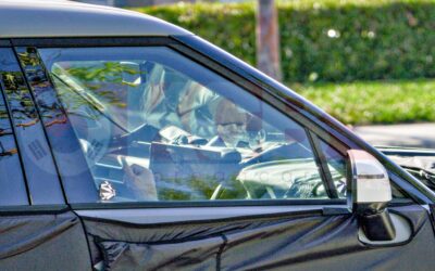 2027 Hyundai Santa Fe Facelift Interior Exposed with Pleos Large Centered Screen