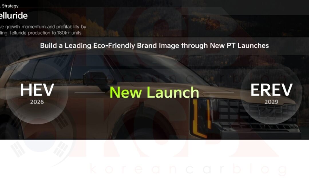 KIA to Launch a Telluride EREV in 2029